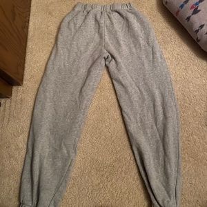 Brandy Melville Grey Rosa Sweatpants